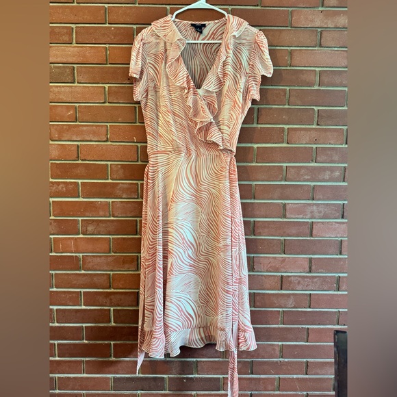 MSK Ruffle Faux Wrap Dress - Picture 2 of 12